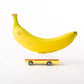 Candylab B.Nana yellow wood and diecast toy car for kids