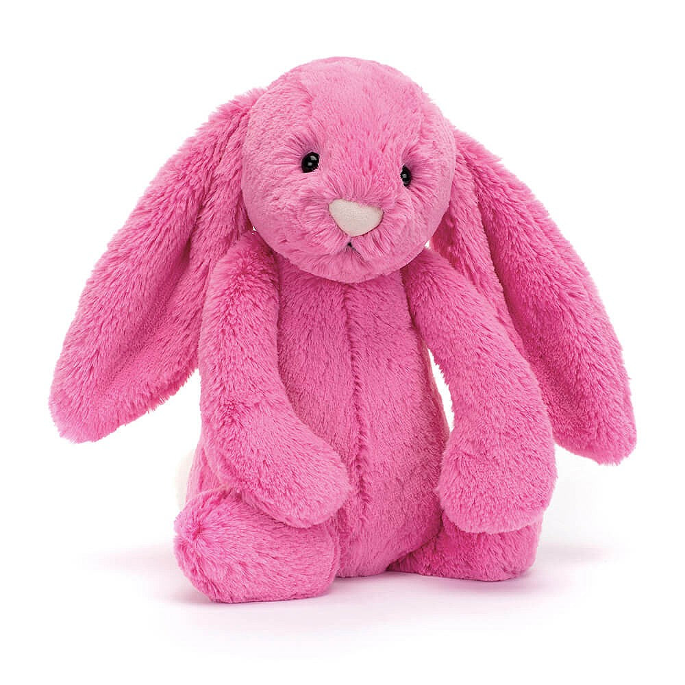 Jellycat Bashful hot pink bunny plush toy for kids