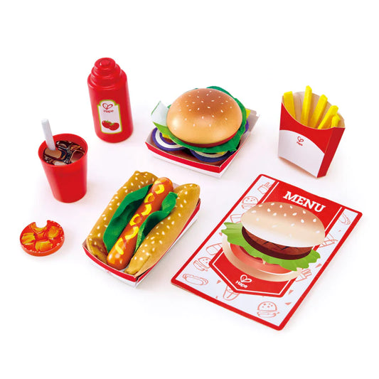 Hape fast food play set for kids