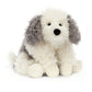 dog fluffy sheepdog jellycat wooly wool 