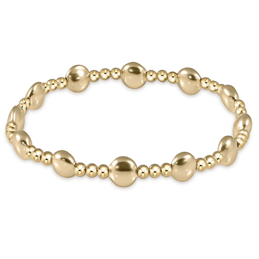 Honesty Gold Pattern Bead Bracelet