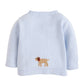 Little English Light Blue Lab Crotchet Sweater puppy