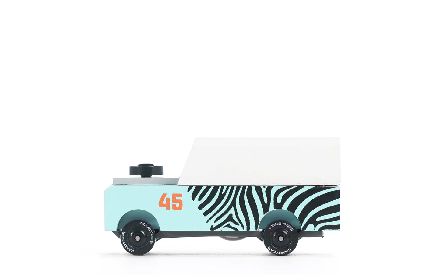 Candylab Mini Zebra Drifter wood and diecast toy car for kids
