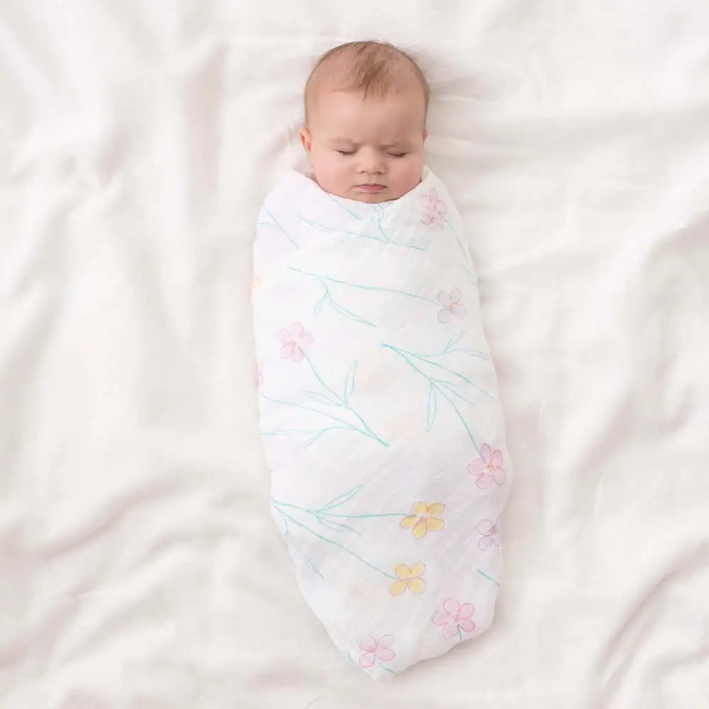 Aden + Anais swaddles 4 pack forest fantasy for baby shower gift 