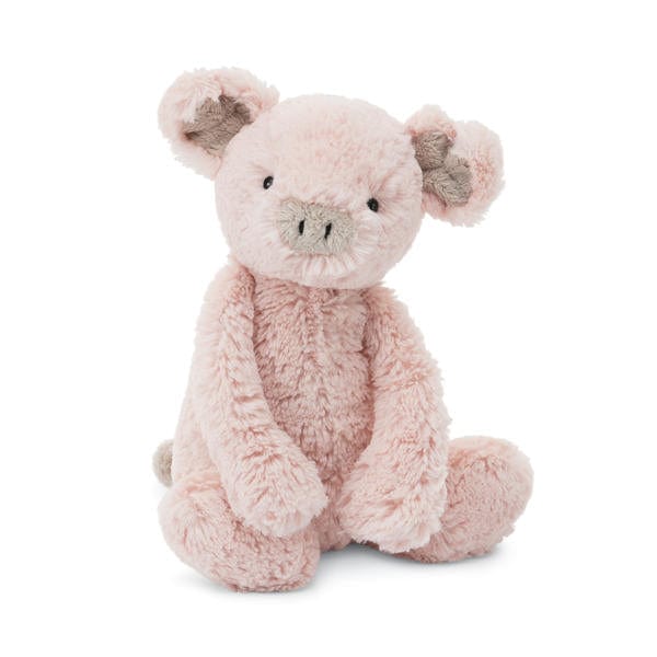 jellycat pink bashful piggy medium plush toy for kids