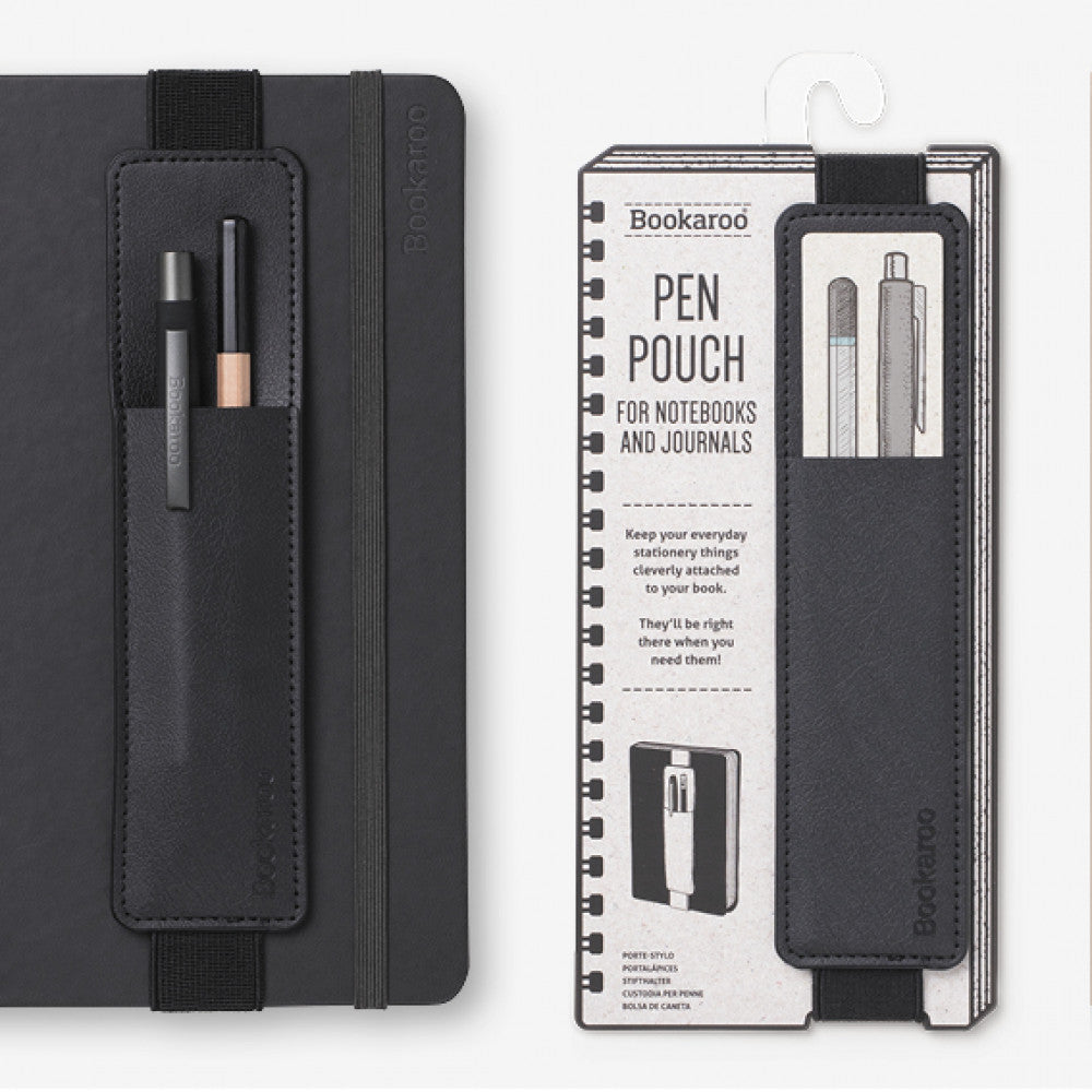 bookaroo pen pouch for books and journals black