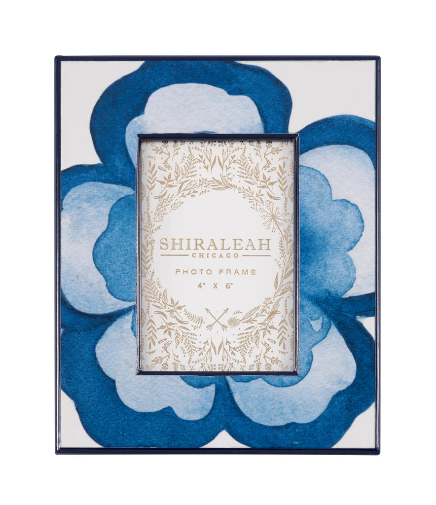 Shiraleah blue Eden Flower 4x6 Picture Frame