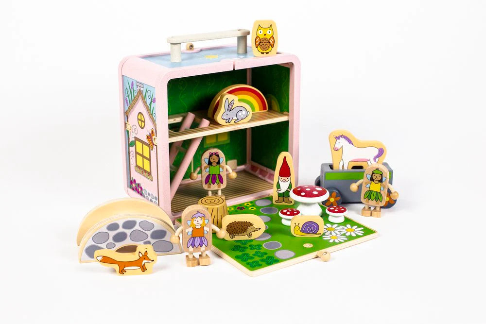 jack rabbit creations fairy house suitcase toy