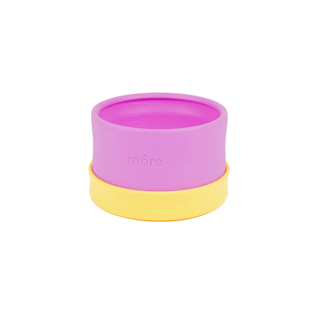 Morepeas essential snack bowl grape purple and yellow color