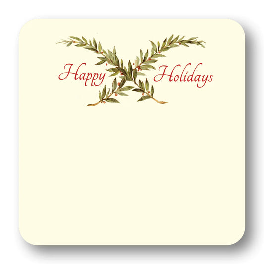 maison de papier crossed holly happy holidays gift cards