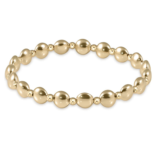 E Newton gold pattern bead bracelet 