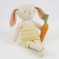 Meri Meri stuffed knot bunny holding carrot easter spring toy for kids