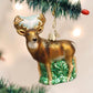 Old World Christmas Whitetail Deer buck glass ornament 