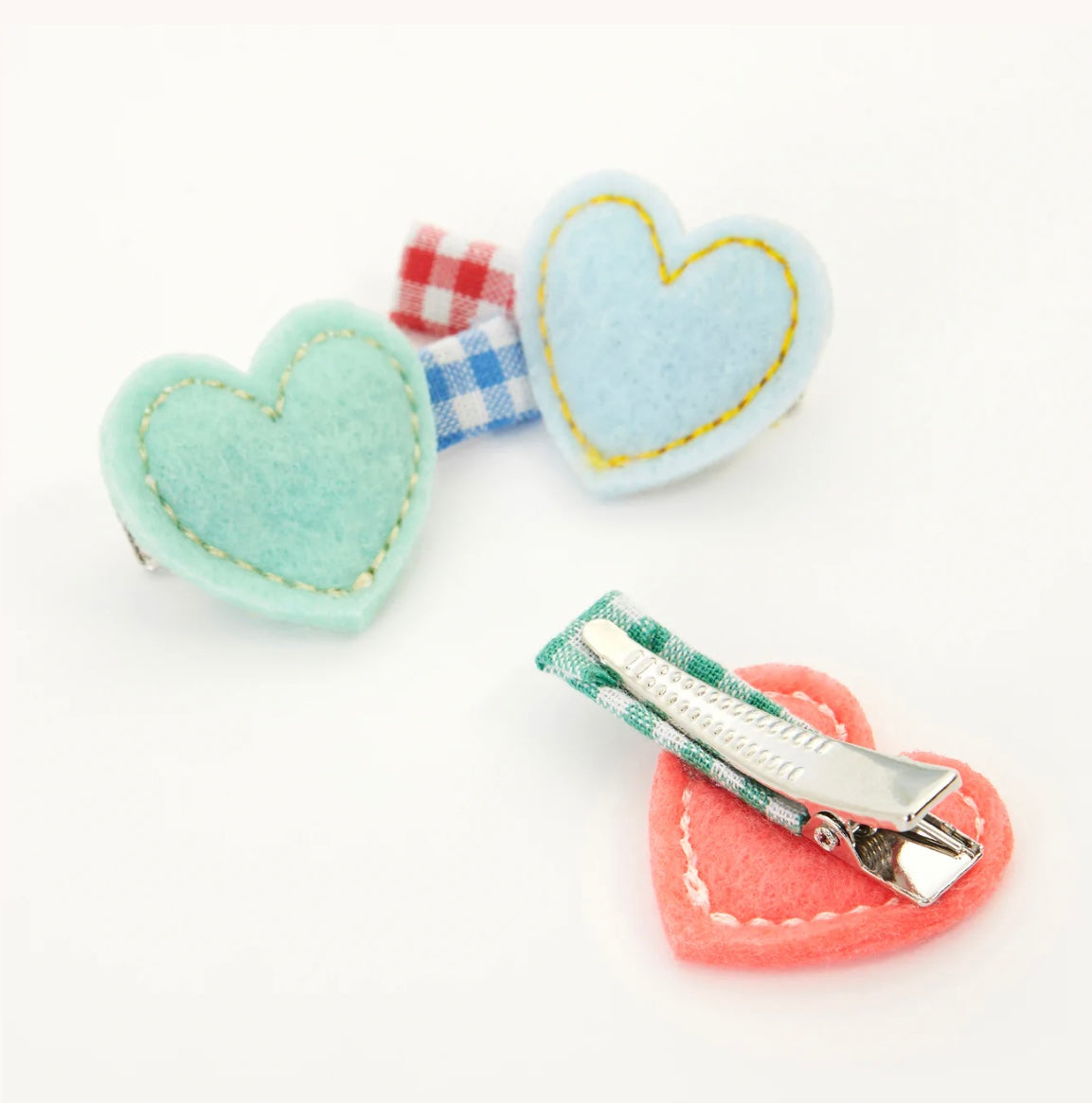Meri Meri Valentine's Day heart hair clips for kids