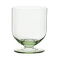 Sophistiplate retro green goblet glasses set of 4 