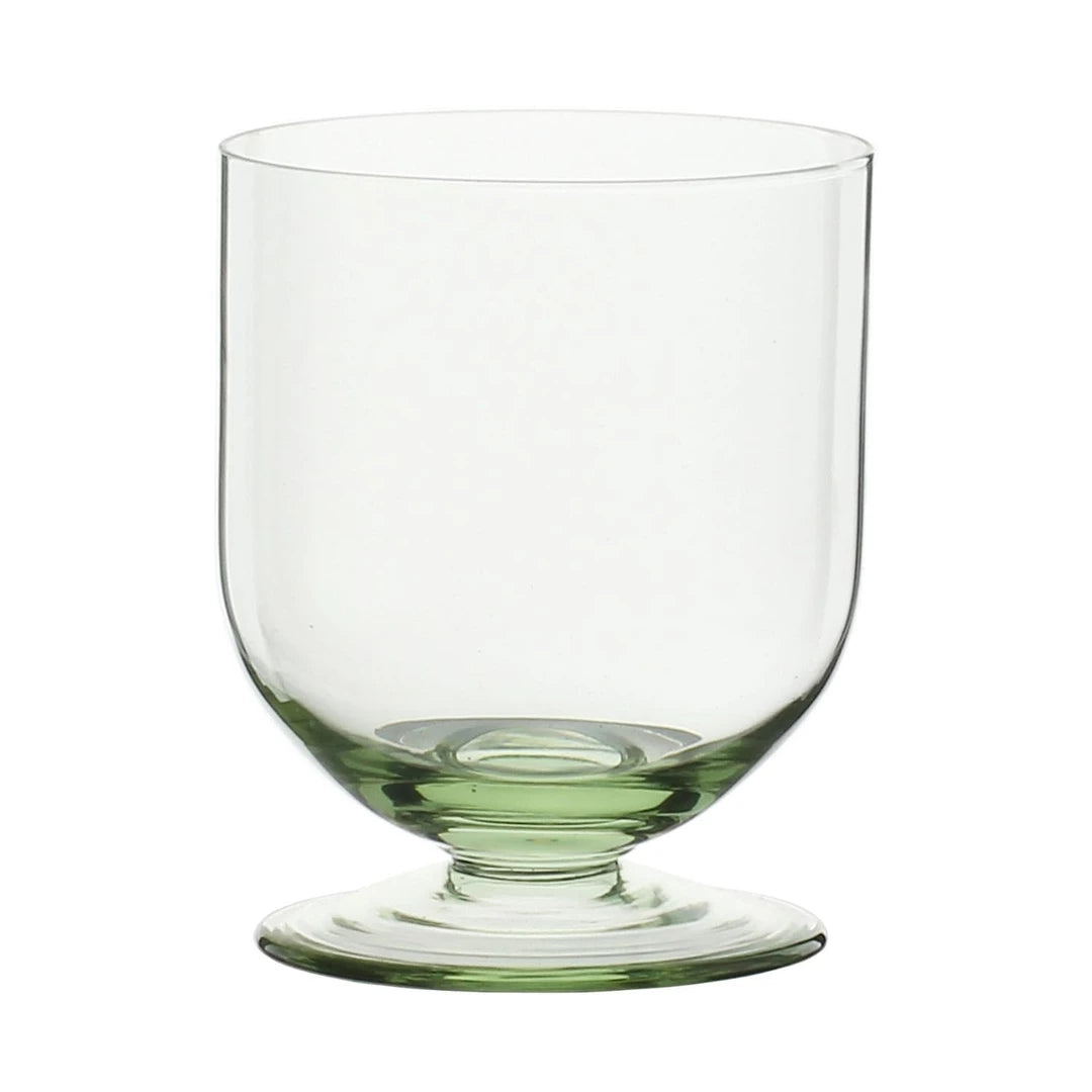 Sophistiplate retro green goblet glasses set of 4 