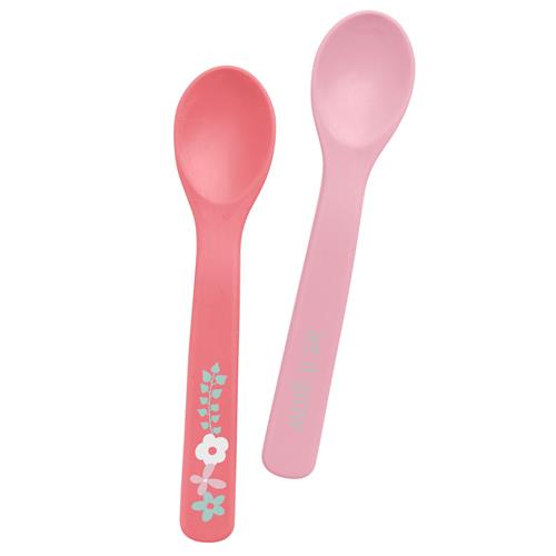 stephen joseph silicone baby spoons coral flower
